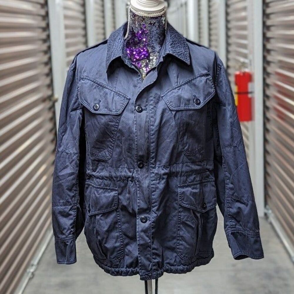 Unbranded Men's Size 32 Navy‎ Blue Utility Cargo Jacket
